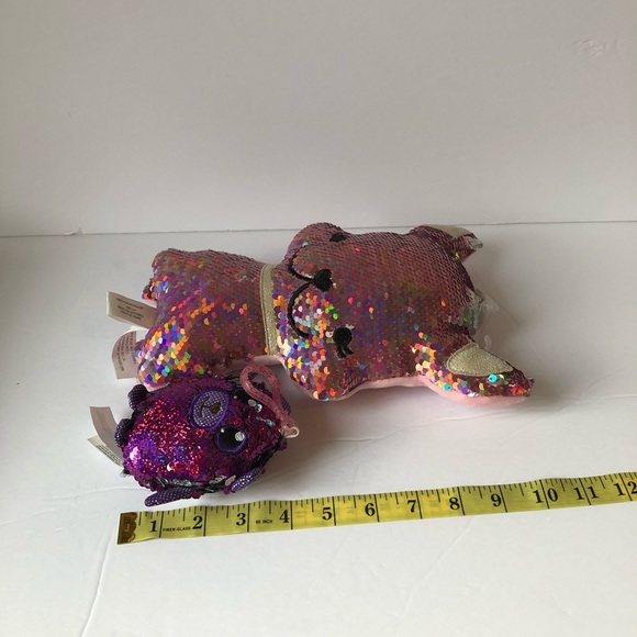 Lot of 2 MAGIC SEQUIN + SHIMMEEZ plush toy NWT - Picture 4 of 4